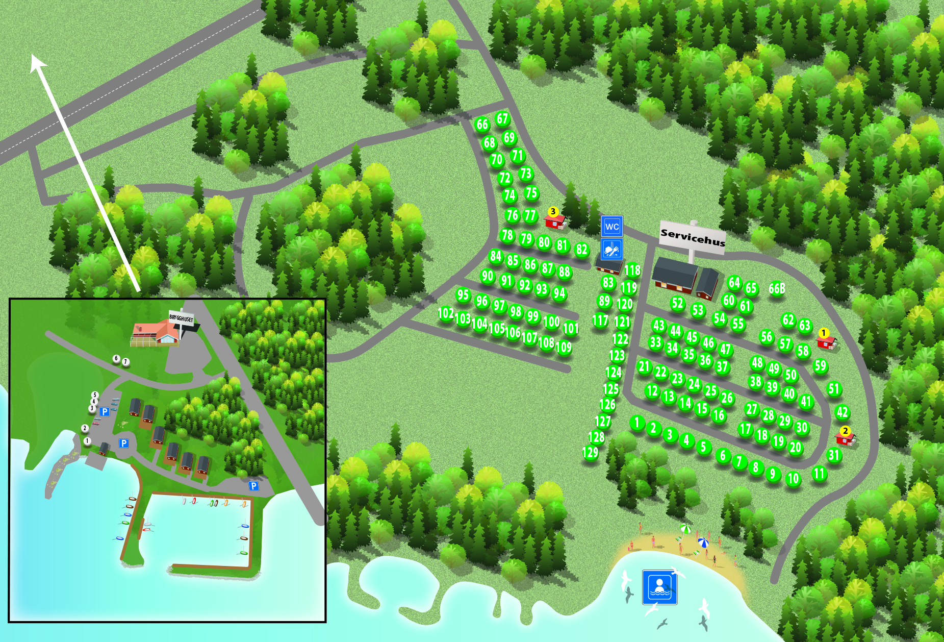 Boka campingplats, Zon 2 - Bild 3